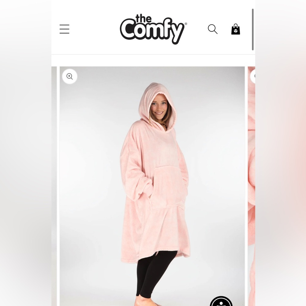 The Comfy Oversized Hooded Blanket Hoodie - Light Pink
